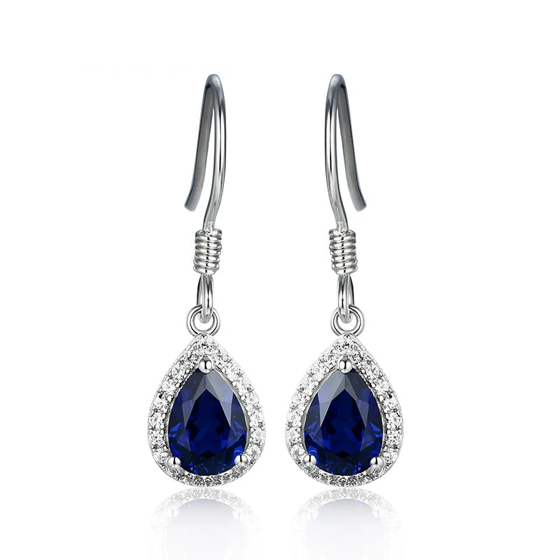 Ruby, Amethyst, Topaz & Zultanite Drop Earrings