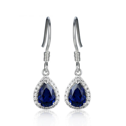 Ruby, Amethyst, Topaz & Zultanite Drop Earrings