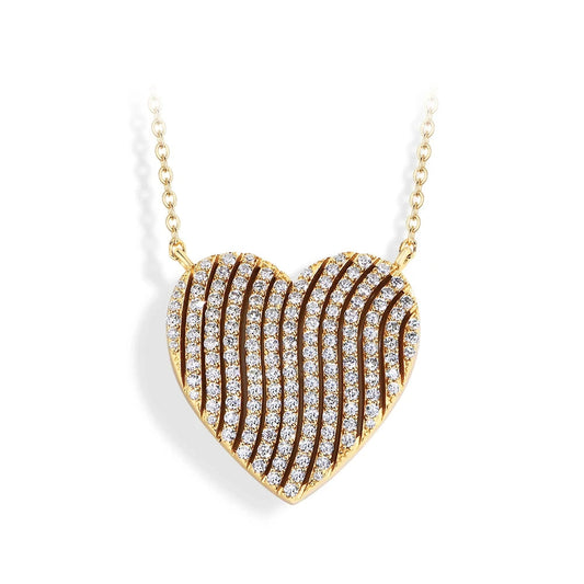 Luxury Heart-Shaped Moissanite Necklace