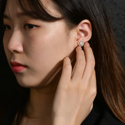 1.0 Carat D-Color Moissanite Detachable Stud Earrings