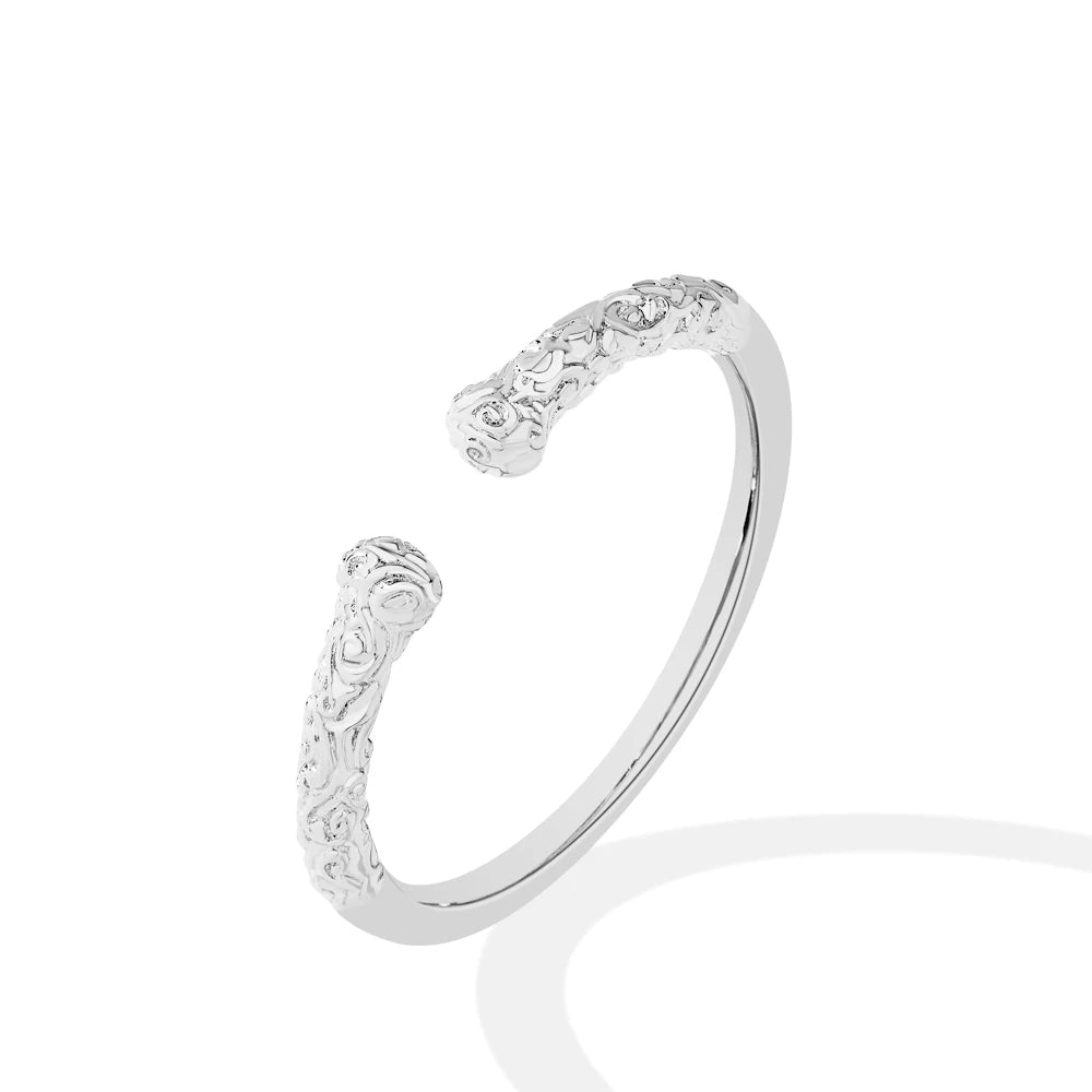 Golden Hoop Engraved Ring