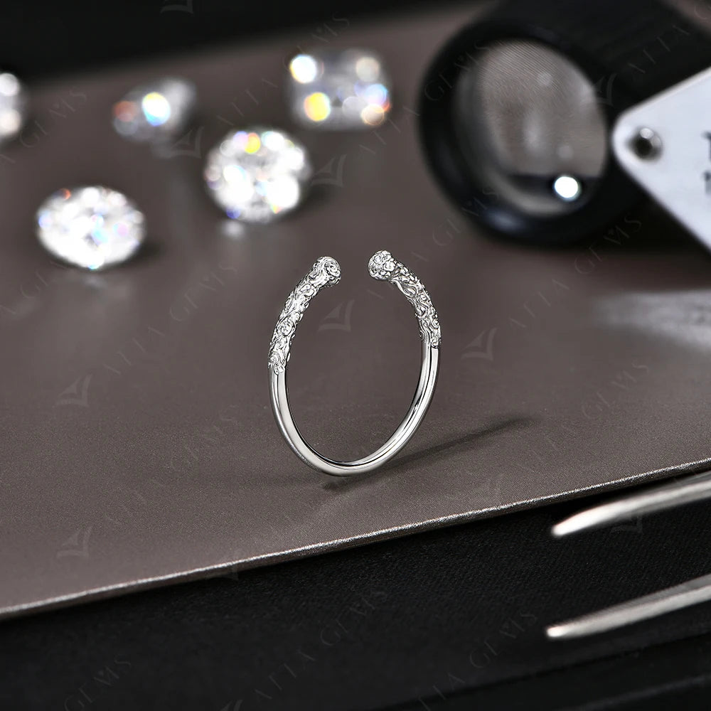 Golden Hoop Engraved Ring