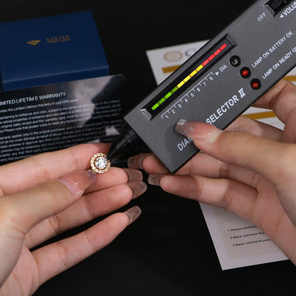 1.0 Carat D-Color Moissanite Detachable Stud Earrings