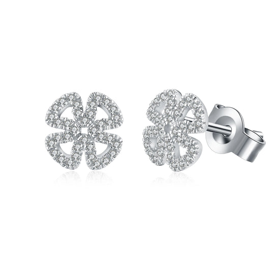 D-Color Moissanite Solitaire Stud Earrings