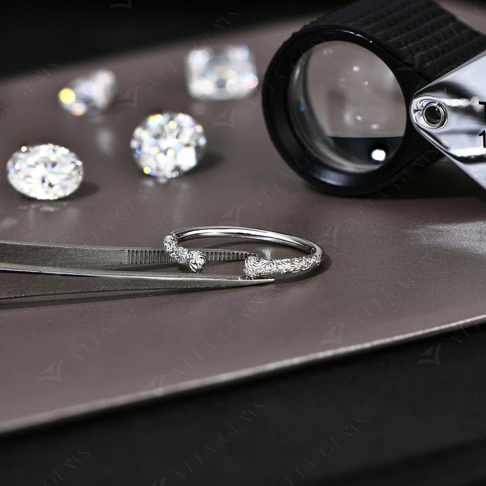 Golden Hoop Engraved Ring