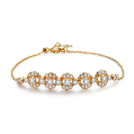 Real D-Color Full Moissanite Bracelet